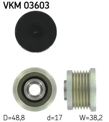Poulie roue libre, alternateur SKF VKM 03603