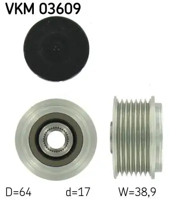 Poulie roue libre, alternateur SKF VKM 03609