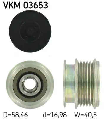 Poulie roue libre, alternateur SKF VKM 03653