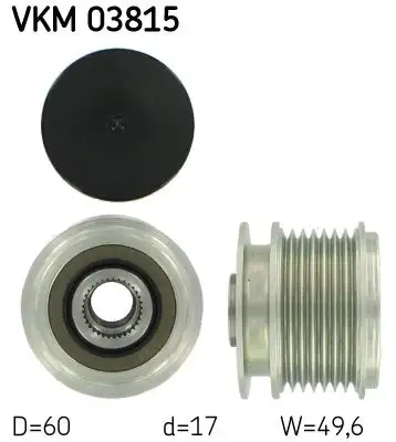Poulie roue libre, alternateur SKF VKM 03815