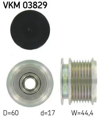 Poulie roue libre, alternateur SKF VKM 03829