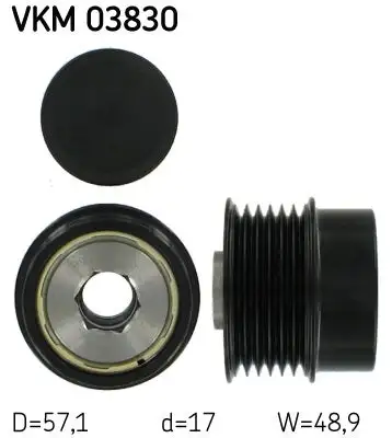 Poulie roue libre, alternateur SKF VKM 03830