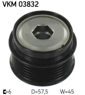 Poulie roue libre, alternateur SKF VKM 03832