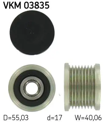 Poulie roue libre, alternateur SKF VKM 03835