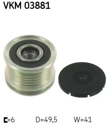 Poulie roue libre, alternateur SKF VKM 03881