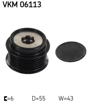 Poulie roue libre, alternateur SKF VKM 06113