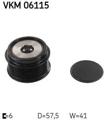 Poulie roue libre, alternateur SKF VKM 06115