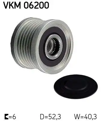 Poulie roue libre, alternateur SKF VKM 06200