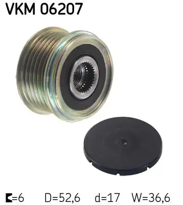 Poulie roue libre, alternateur SKF VKM 06207