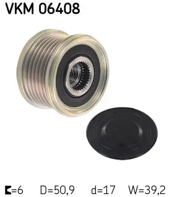 Poulie roue libre, alternateur SKF VKM 06408