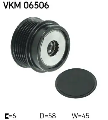 Poulie roue libre, alternateur SKF VKM 06506