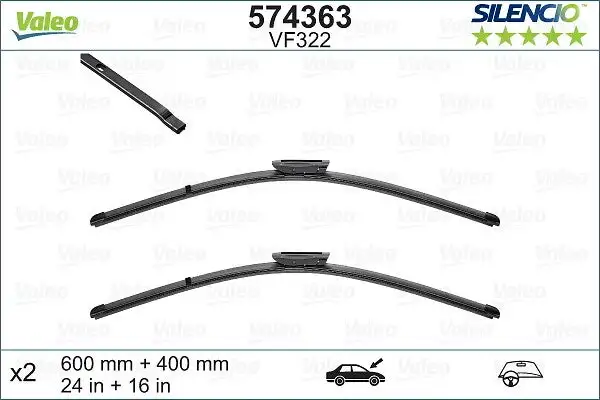 Balai d'essuie-glace VALEO 574363
