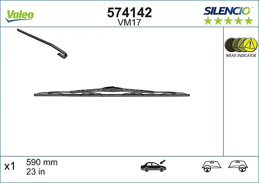 Balai d'essuie-glace VALEO 574142