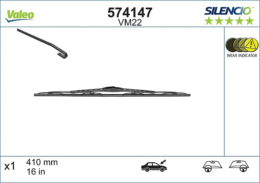 Balai d'essuie-glace VALEO 574147