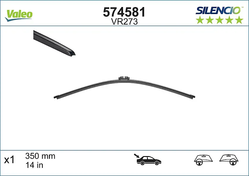 Balai d'essuie-glace VALEO 574581