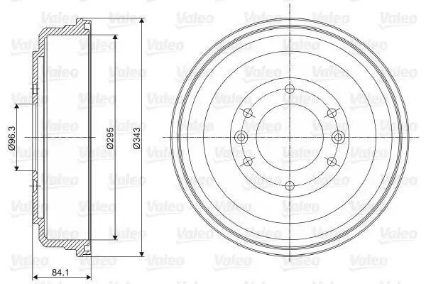 Tambour de frein VALEO 237056