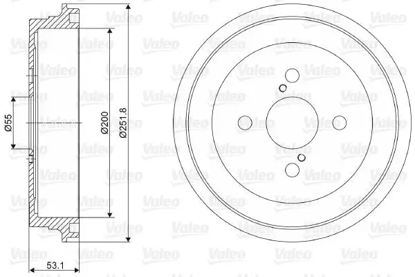 Tambour de frein VALEO 237057