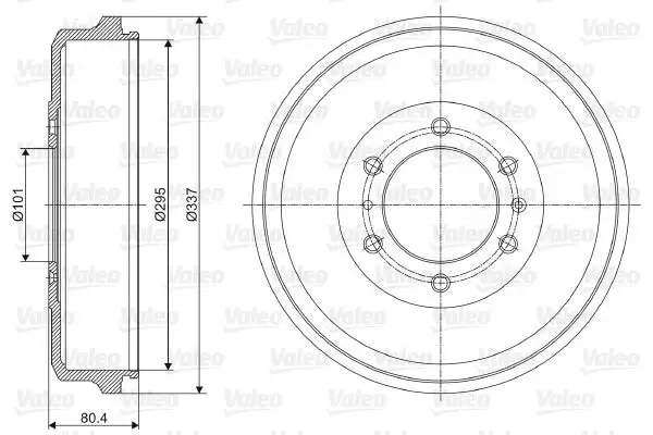 Tambour de frein VALEO 237060