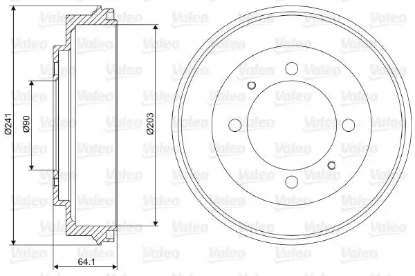 Tambour de frein VALEO 237081